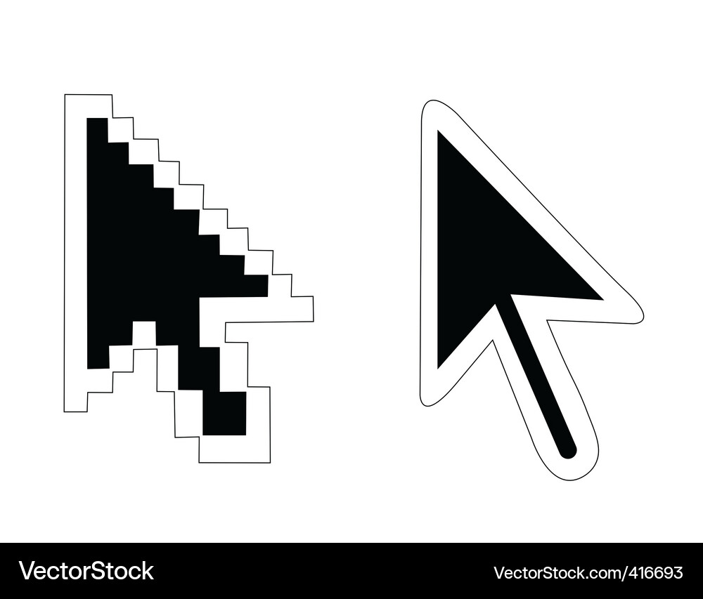 Mouse Pointers & Arrows Vector Image