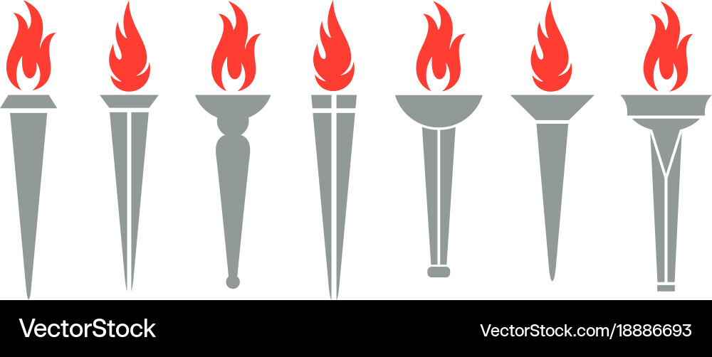 Torch Vector Image
