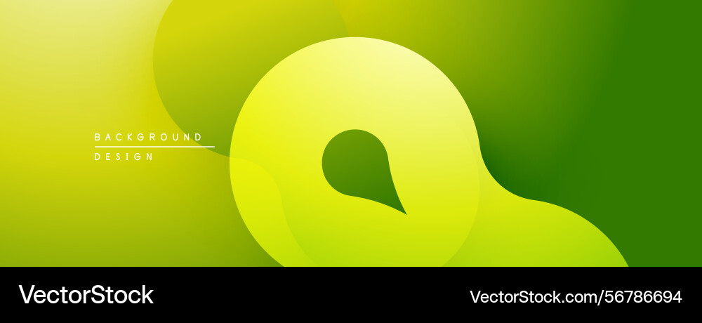 Abstract green background smooth shapes overlap Abstract green background smooth shapes overlap Vector Image
