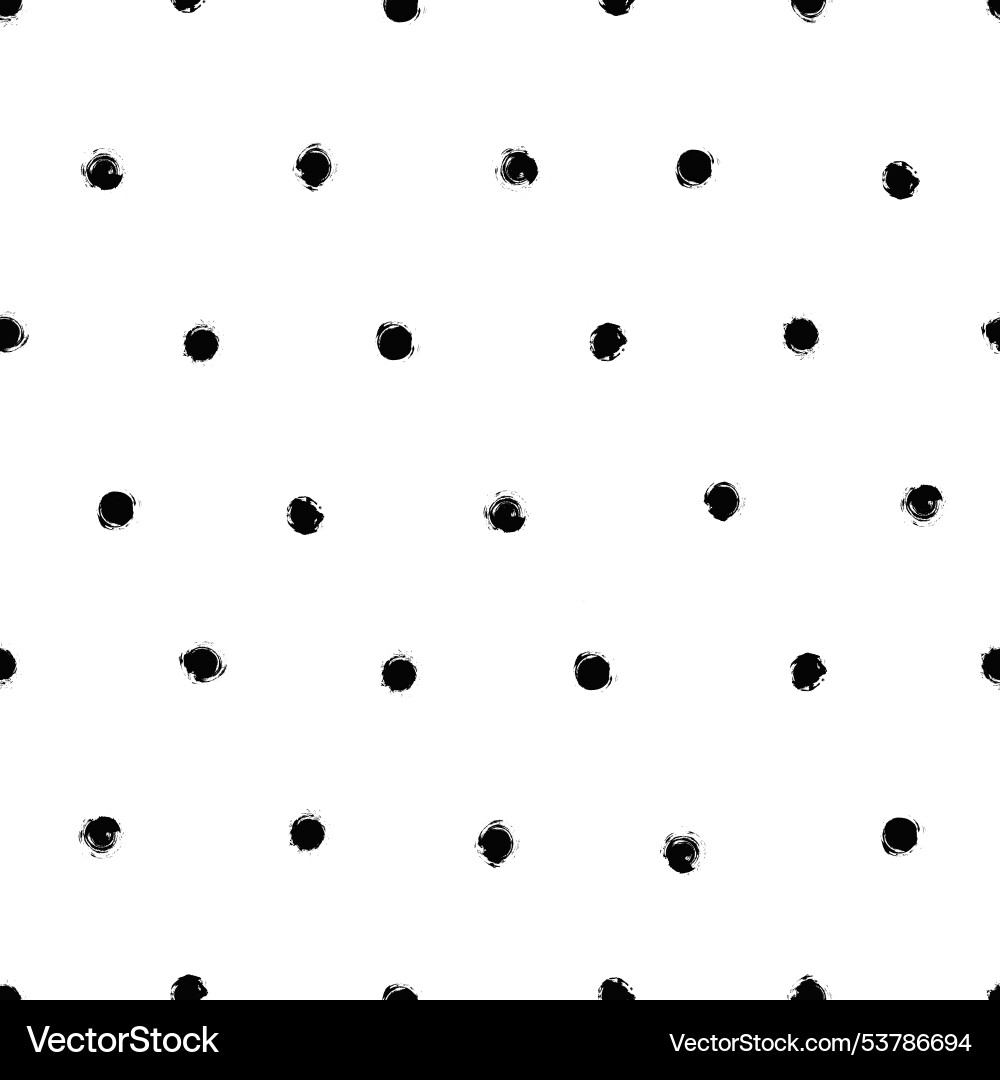 Dots pattern brush background vector image