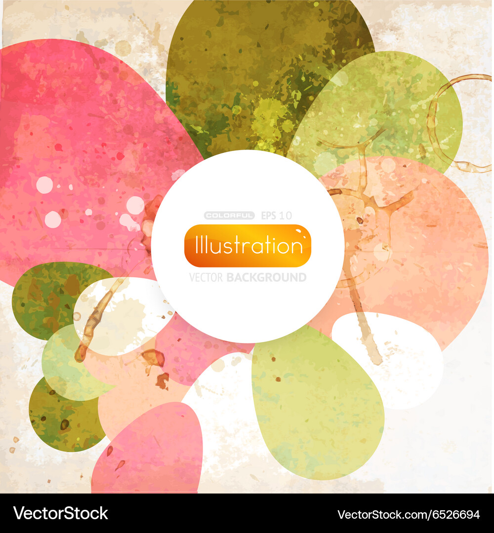 Floral Vintage Backdrop Vector Image