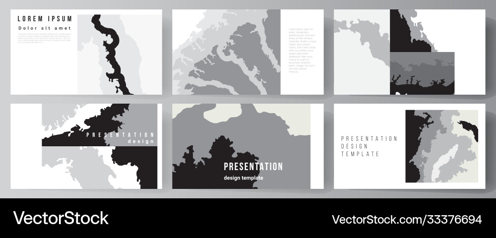 Layout presentation slides design Layout presentation slides design vector image