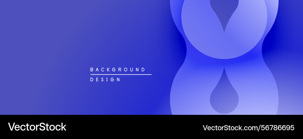 Abstract blue design features overlapping shapes vector image