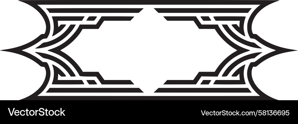 Art Deco Border - Linear Pattern Vector Image