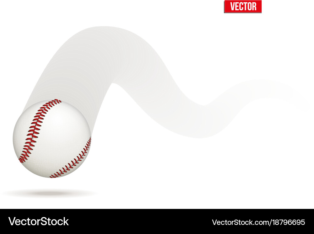 Baseball Ball in Motion vector image
