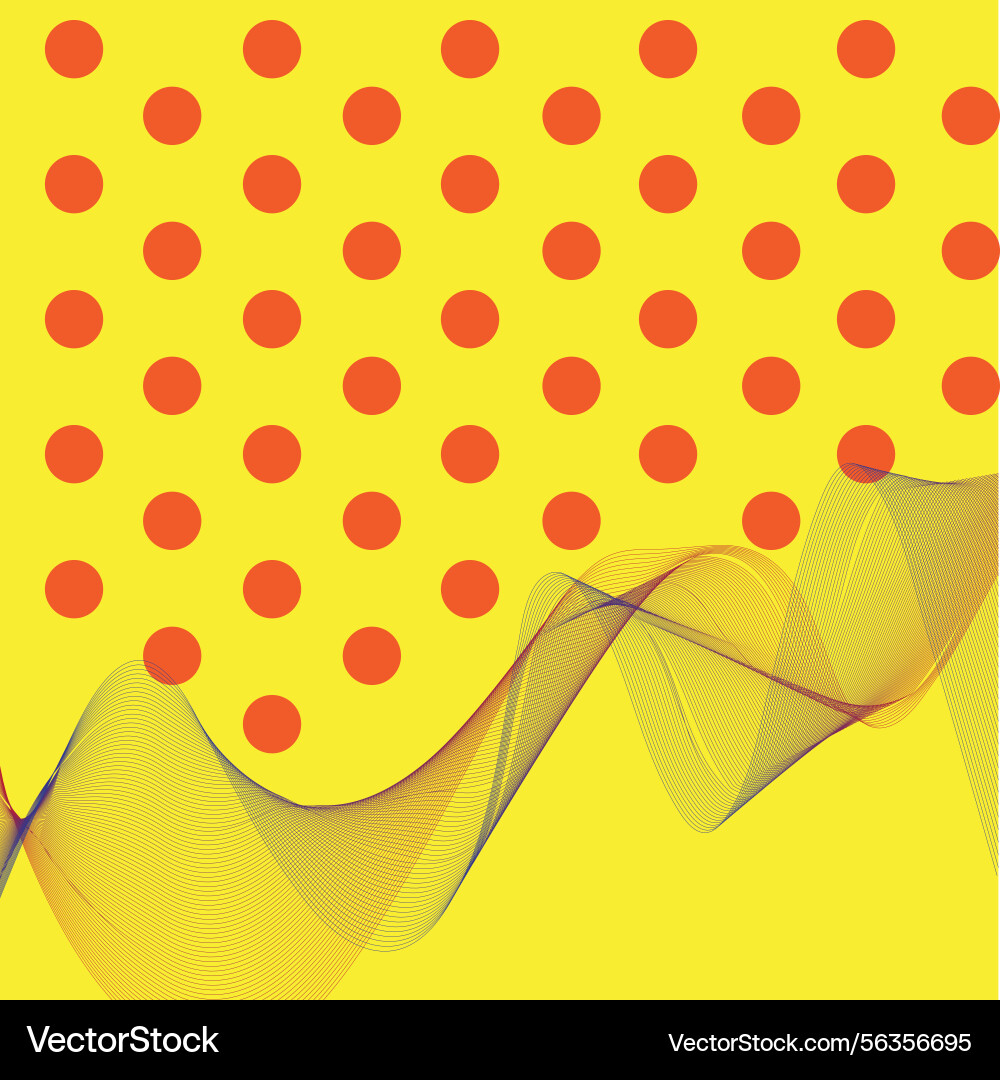 Wave abstract line background design Vector Image