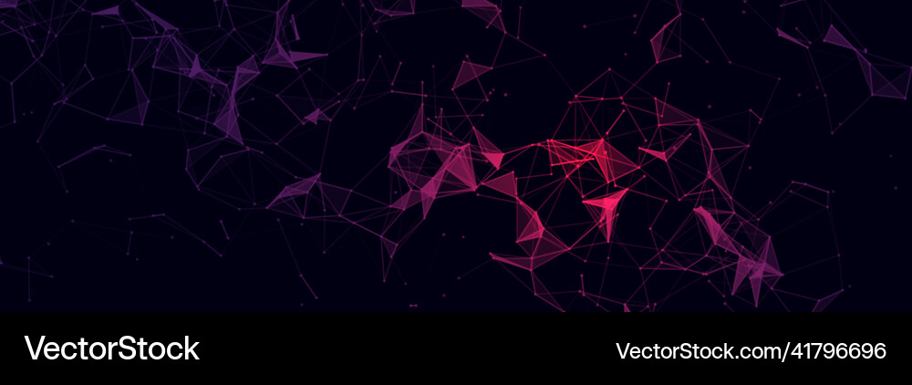 Abstract Technology Background - Network Points vector image