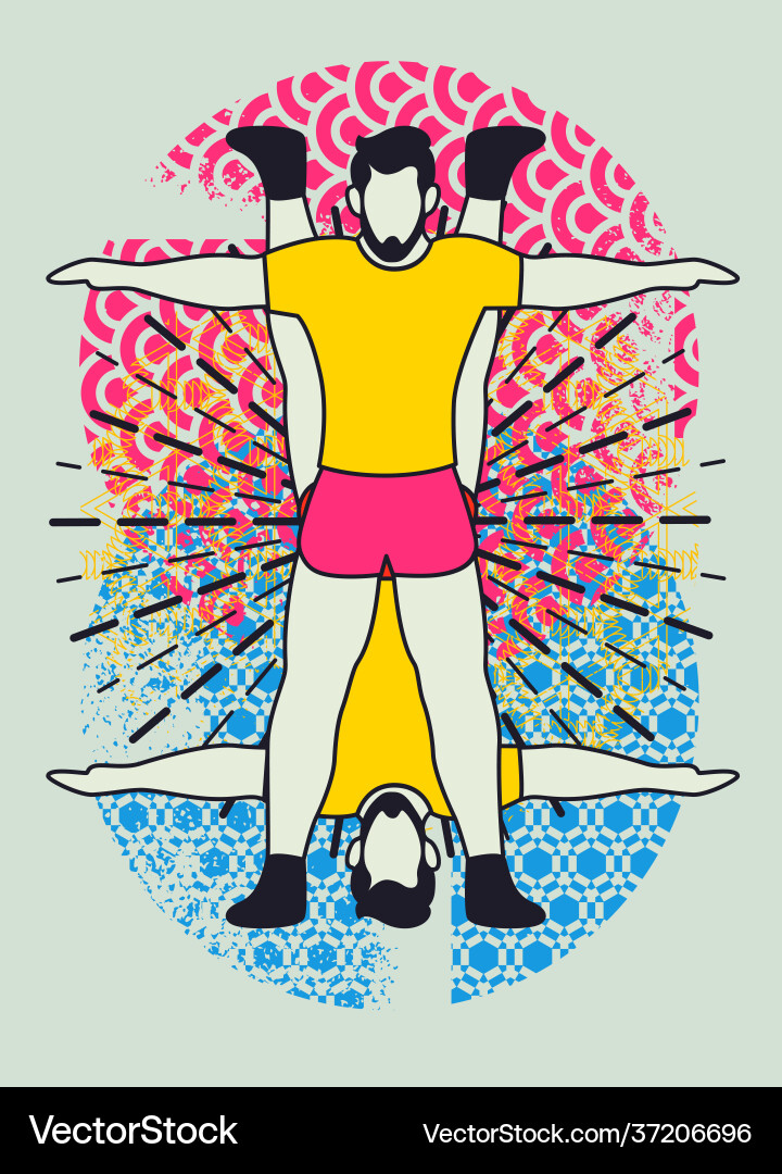 Fitness sport typographic vintage grunge poster Fitness sport typographic vintage grunge poster vector image