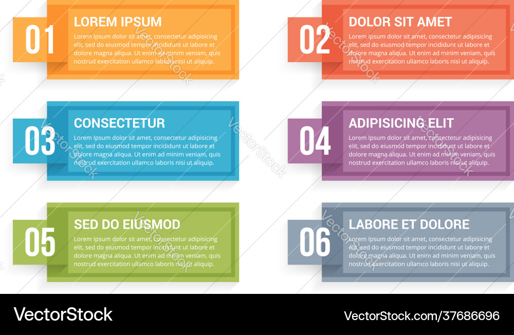 Modern Infographic Templates with Number Fields vector image