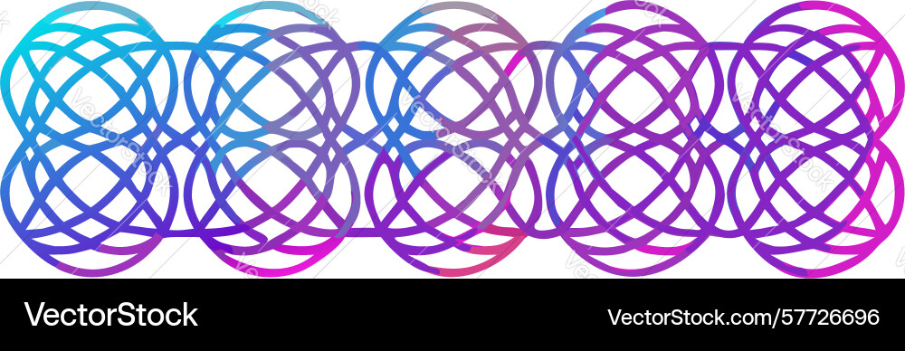 Overlapping spherical geometric patterns gradient vector image