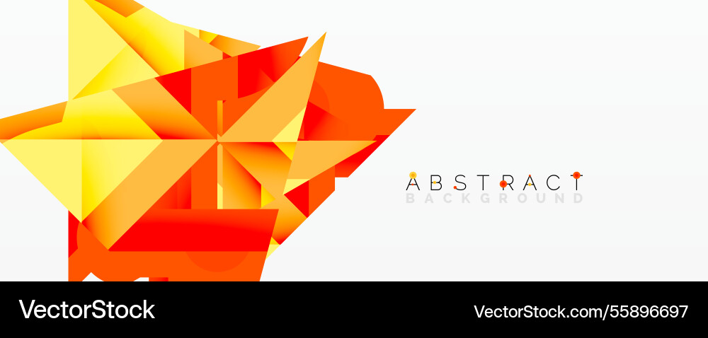 Abstract geometric composition with interlocking Vector Image