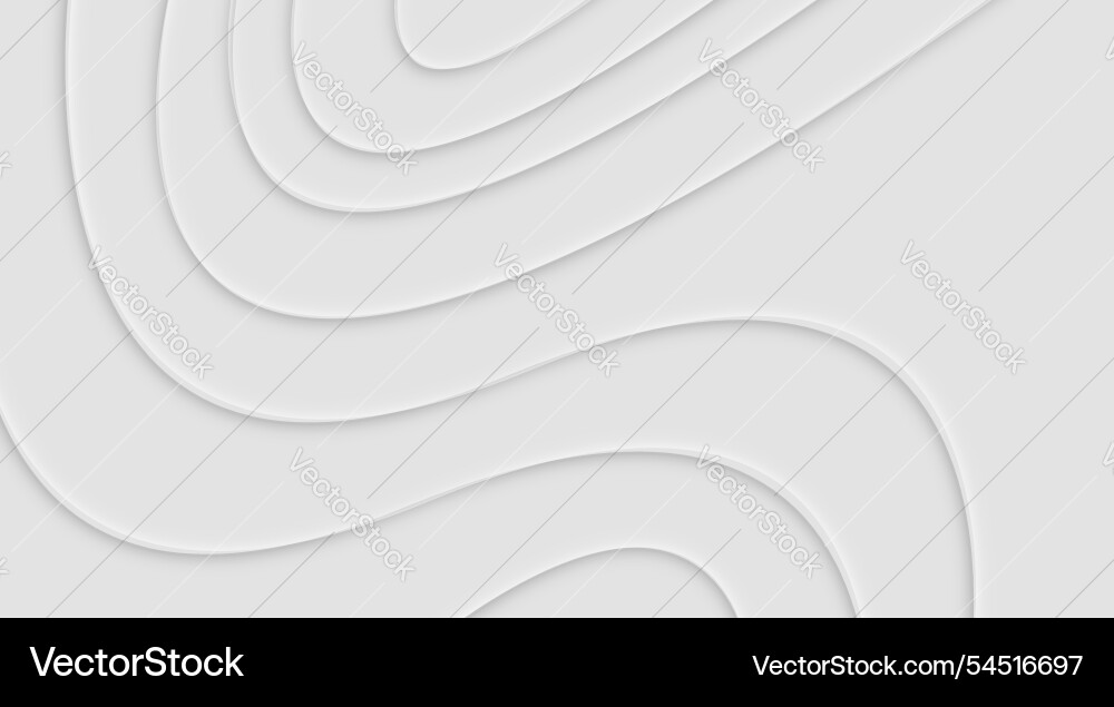 Abstract wave patterns represented in soft white Abstract wave patterns represented in soft white vector image