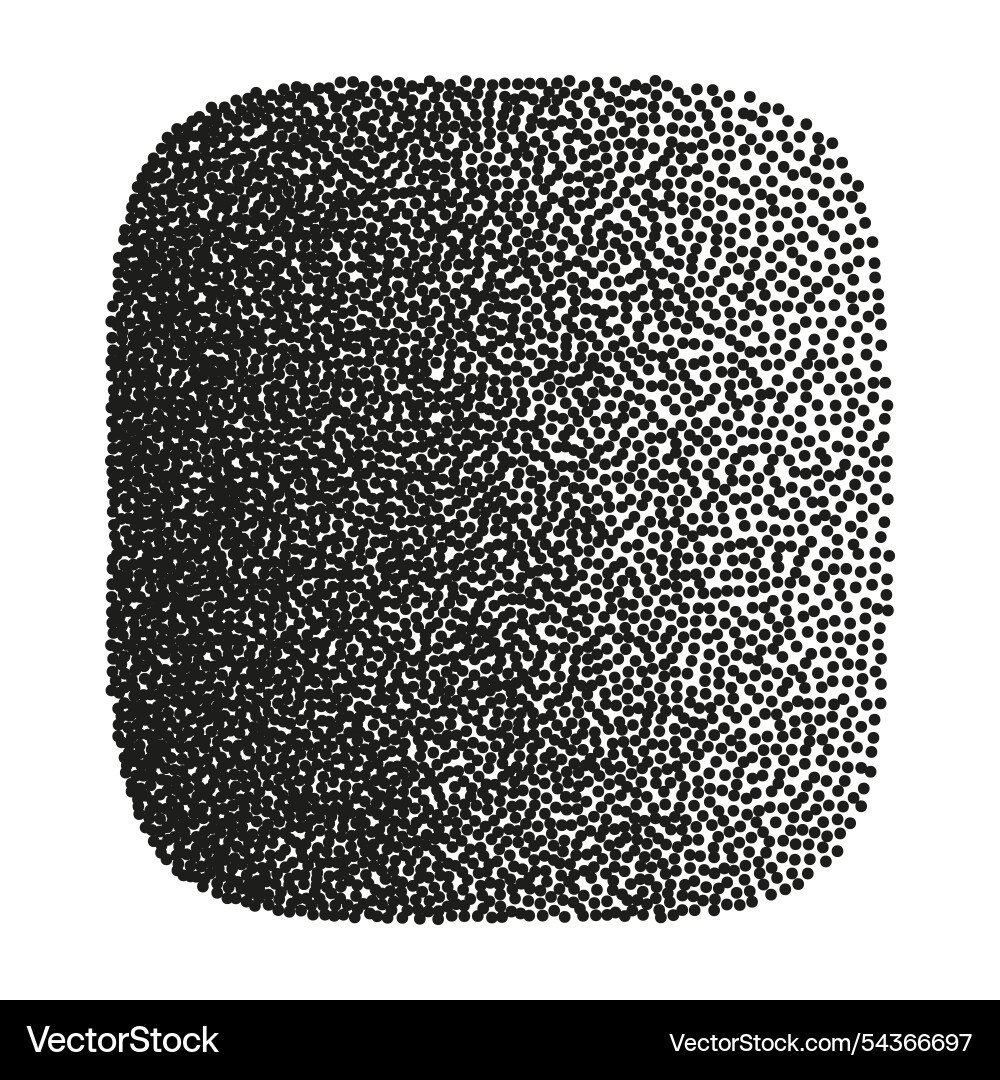 Geometric gradient dot pattern with grainy Vector Image