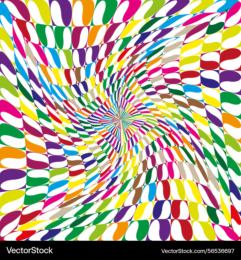 Twisted color psychedelic wave pattern abstract Twisted color psychedelic wave pattern abstract vector image