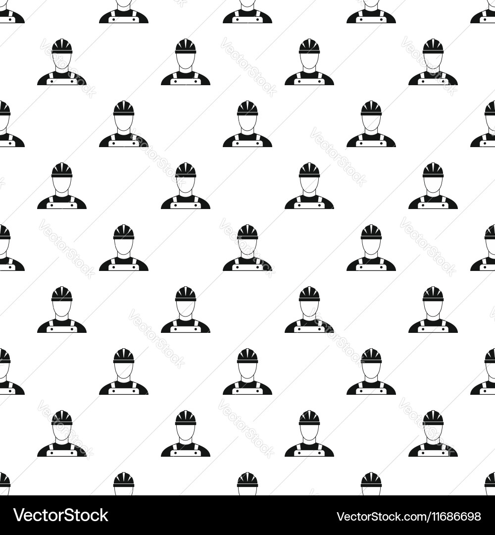 Builder pattern simple style vector image