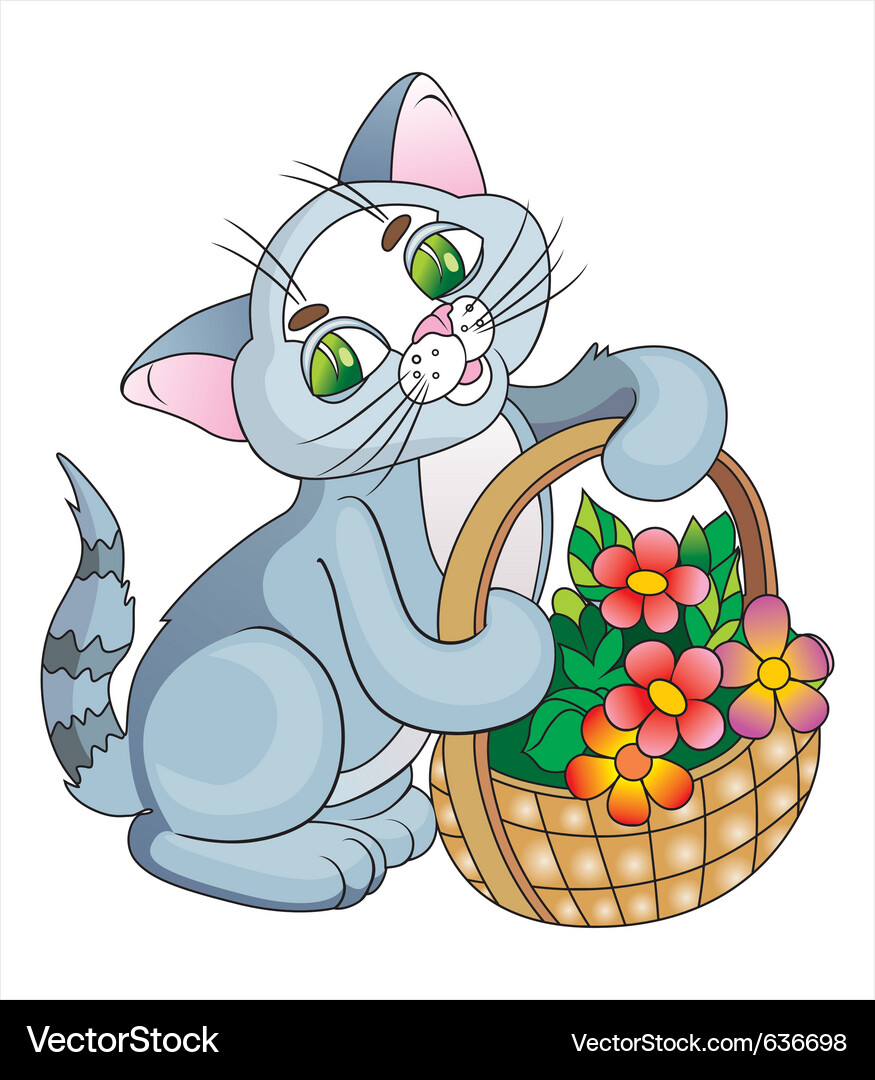 Cat chef Vector Image