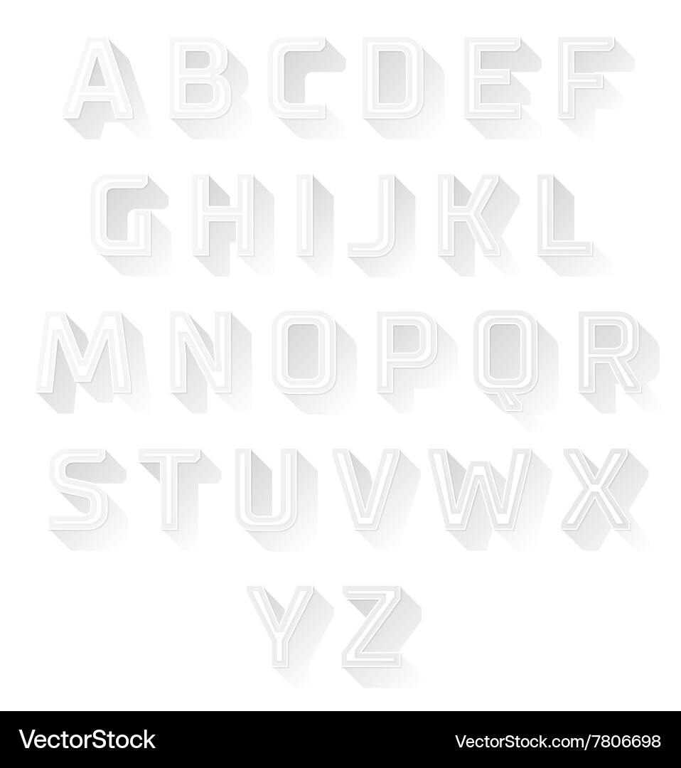 Font design set Vector Image
