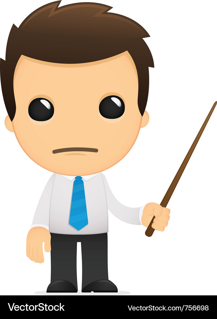 Group of Cartoon Office Characters Vector Image