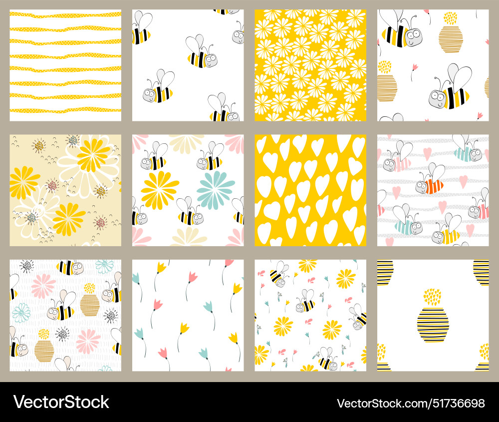 Seamless patterns Seamless patterns Vector Image