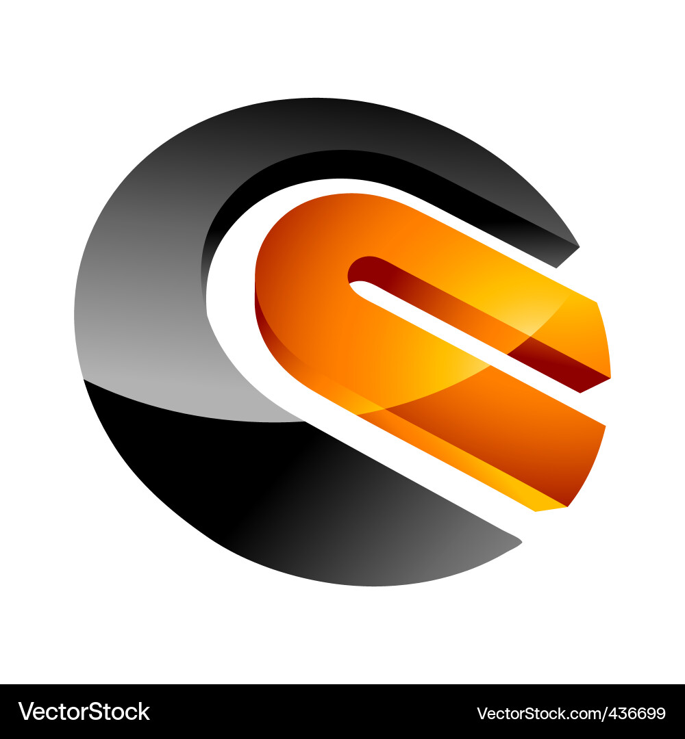 3D Geometric Shape Vector Image