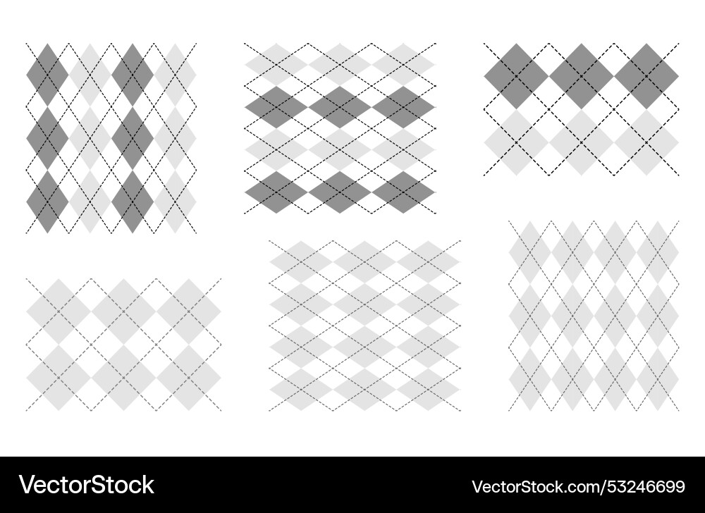 Argyle Diamond Pattern vector image