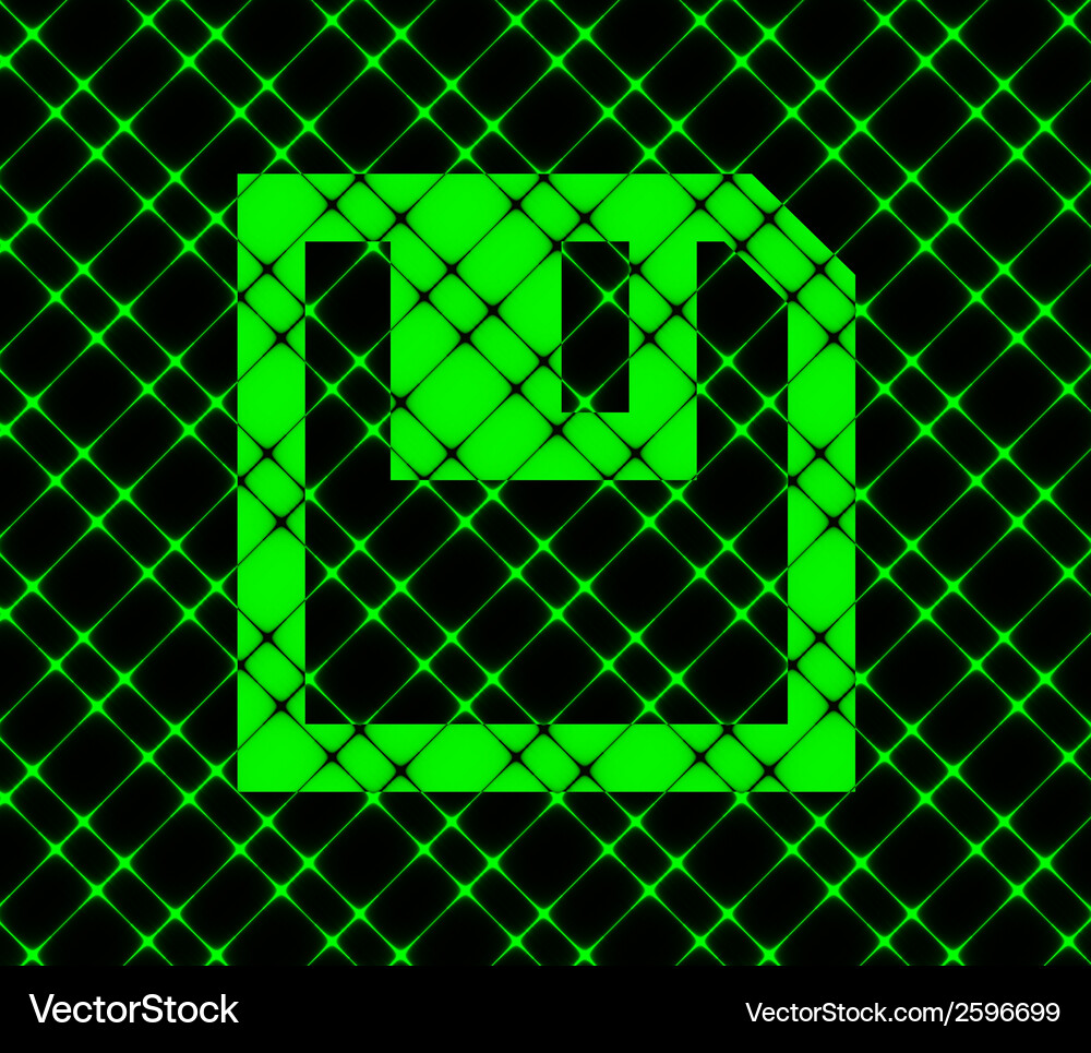 Floppy disk flat modern web button and space Vector Image