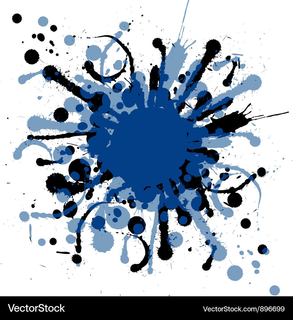 Ink Splatter Background Vector Image