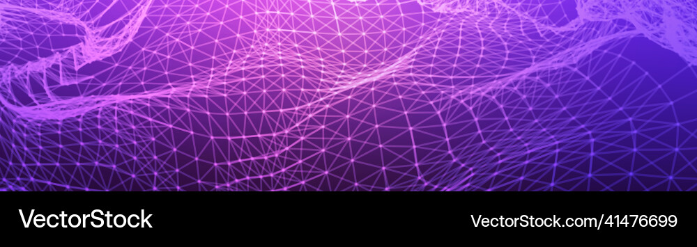 Neural Network Technology Background Vector Image