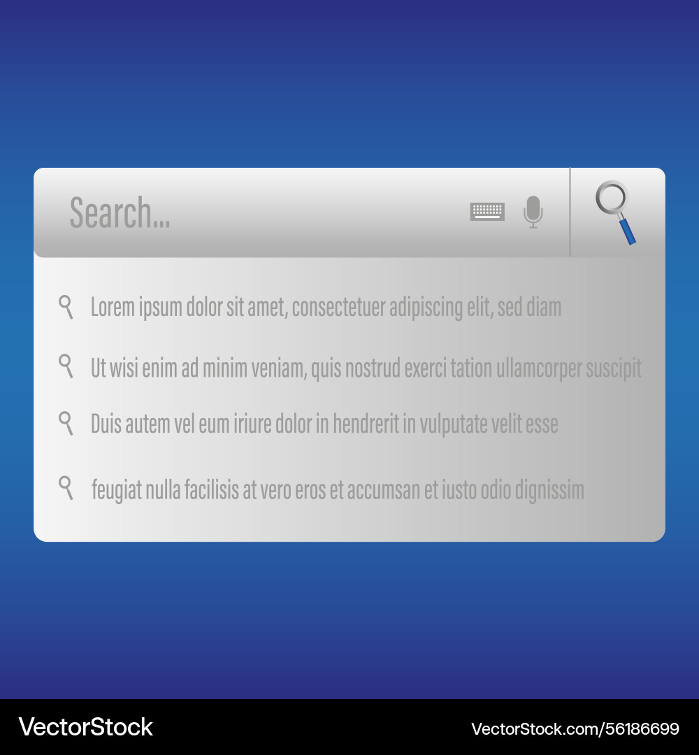 Search bar ui minimal web interface modern Search bar ui minimal web interface modern vector image