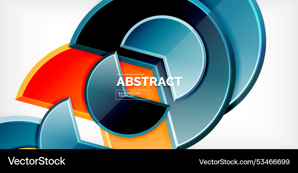 Trendy round shapes with triangular angle design Trendy round shapes with triangular angle design Vector Image
