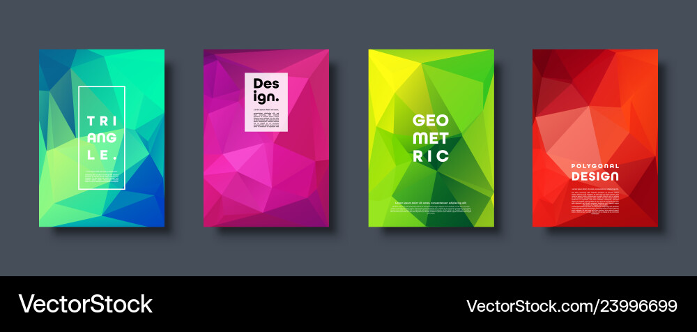 Triangle polygonal abstract background colorful Triangle polygonal abstract background colorful vector image