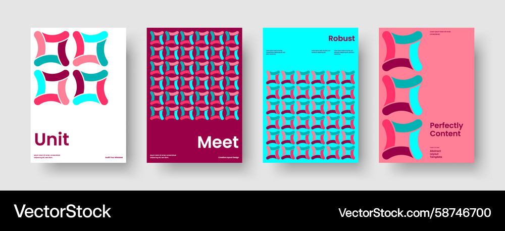 Abstract Report Banner Template Vector Image
