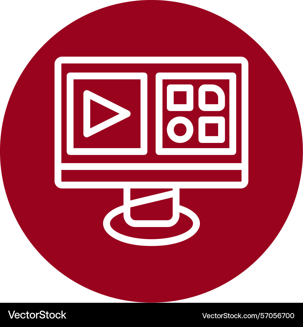 App line circle style icon design Vector Image