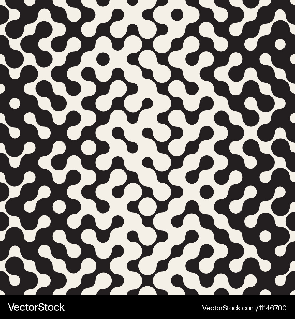 Black and White Hexagonal Pattern vector image