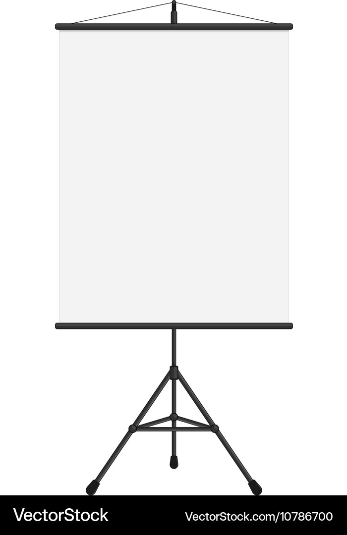 Blank presentation screen Vector Image