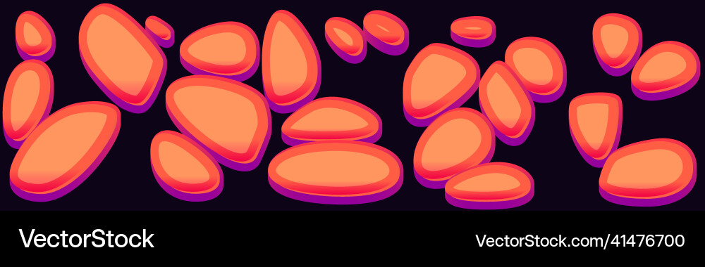 Ground texture with stones for game development Vector Image