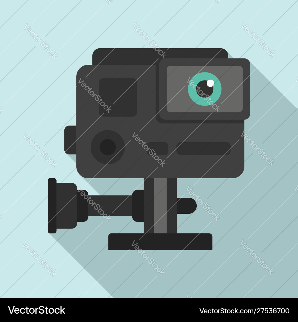 Hand action camera icon flat style Hand action camera icon flat style vector image