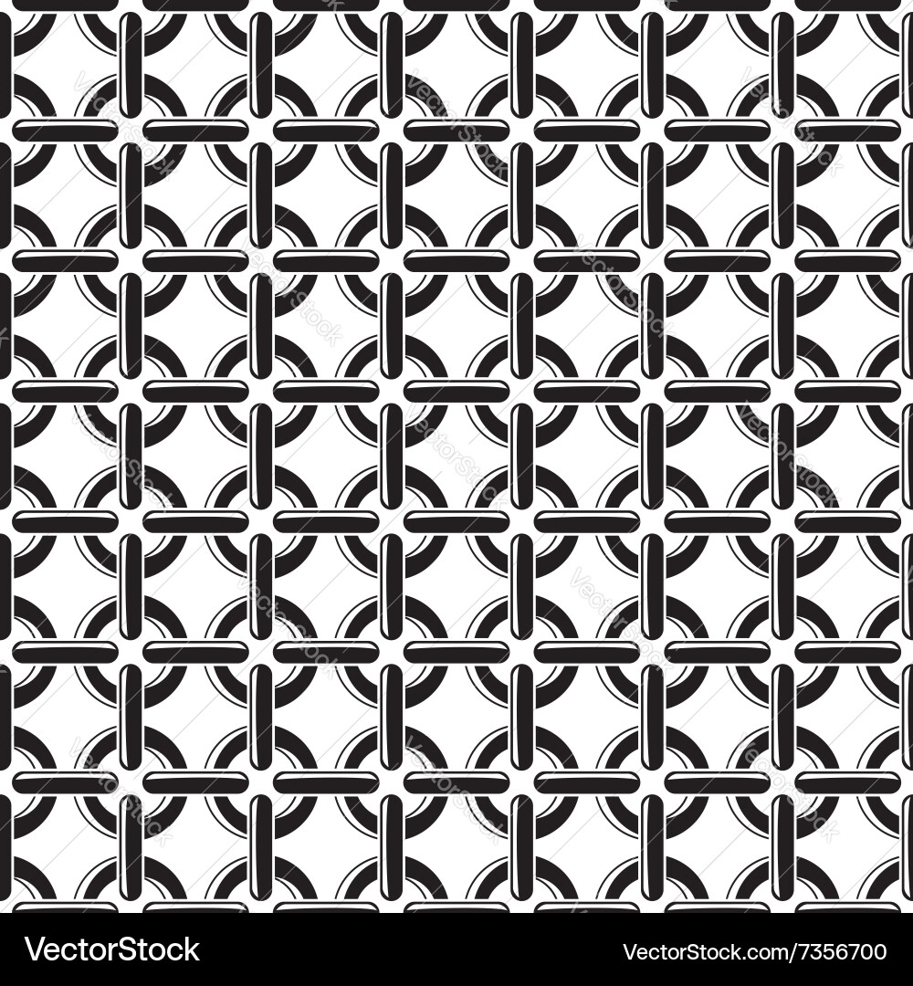 Interlocking Chain Pattern vector image