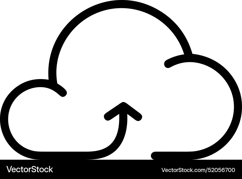 Upload outline icon symbol image Vector Image