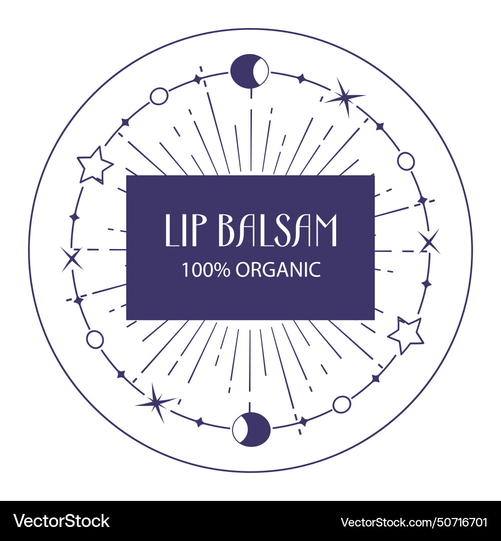 Bio Lippenbalsam Produktlabel oder Paketlogo Bio Lippenbalsam Produktlabel oder Paketlogo vektorbild