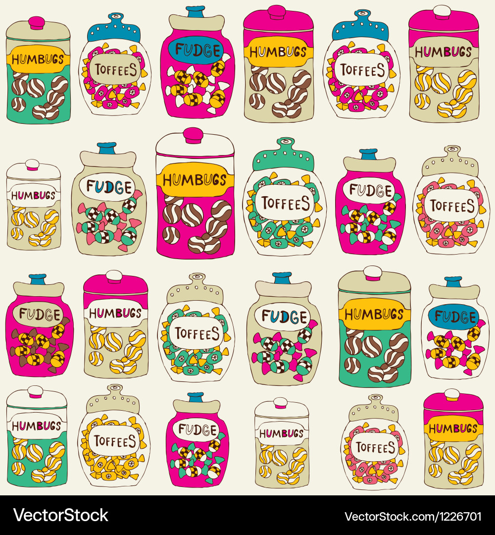 Candy seamless background Royalty Free Vector Image
