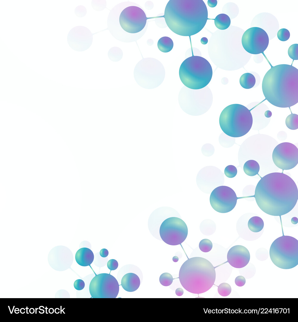 Molecular Structure - Science Background vector image