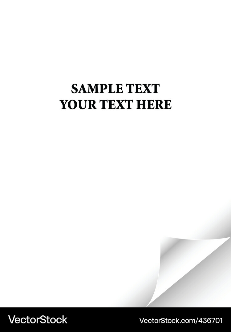 Paper curl Vector Image