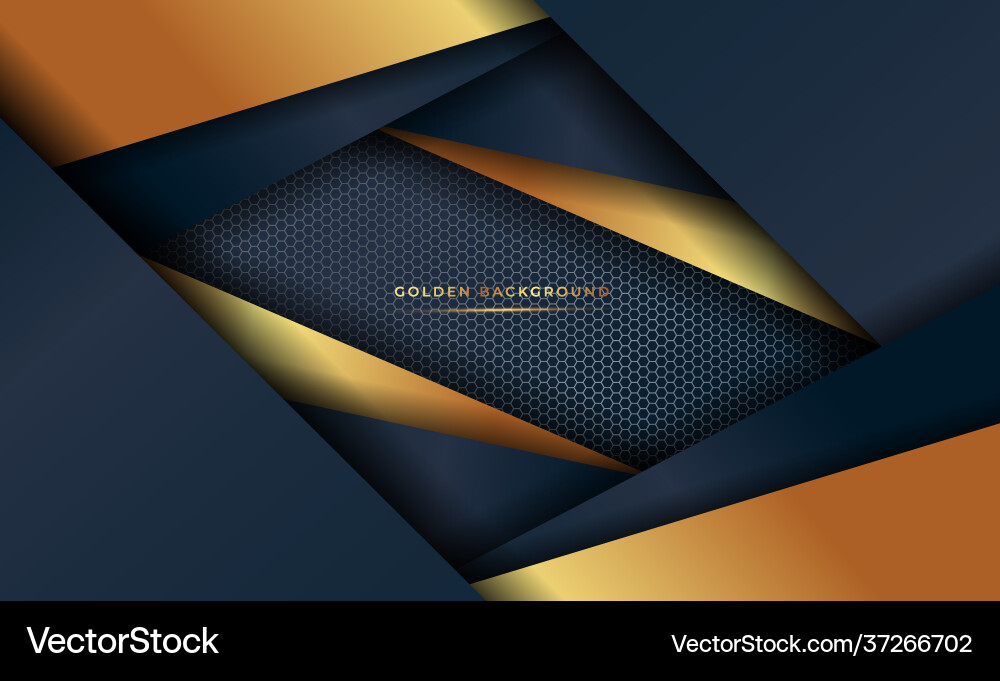 Golden greeting card background Vector Image
