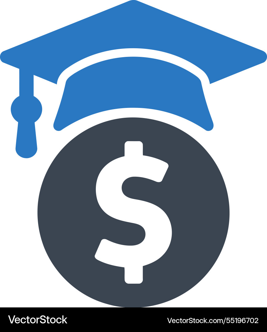 Graduate money icon Royalty Free Vector Image - VectorStock