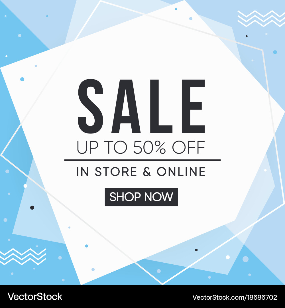 Sale banner design Vector Image