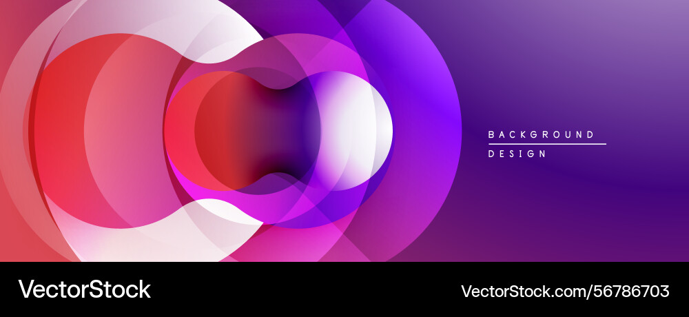 Abstract vibrant circles overlap creating dynamic Abstract vibrant circles overlap creating dynamic vector image