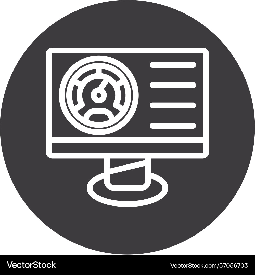 Bandwidth line circle style icon design Vector Image