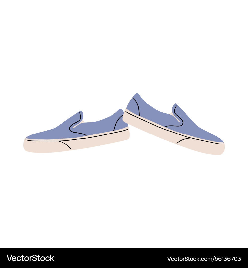 Casual sneakers trendy comfortable footwear Casual sneakers trendy comfortable footwear vector image