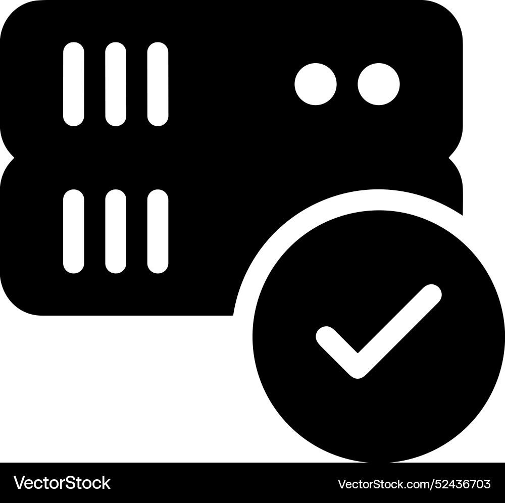 Cloud storage icon symbol image of the database Vector Image